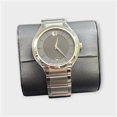 Movado Stainless Steel/Black Dial Swiss Made 40mm Men's Watch